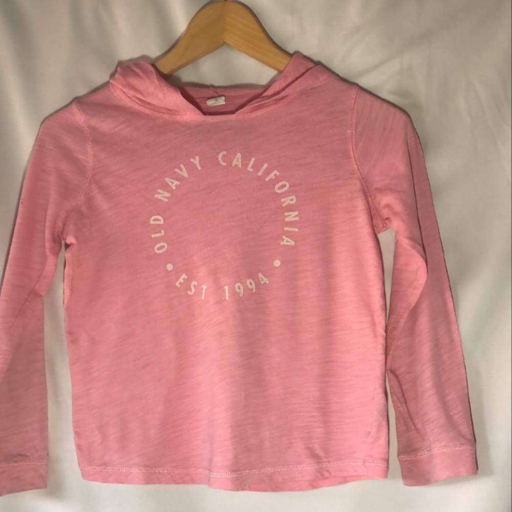 Light Pink old navy sweater with hood